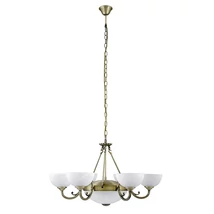 Candelabru Rabalux MARLENE E27 metal bronz cu abajur sticla sticla alabastru albstil clasic IP20 - 8546