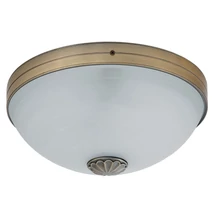 Plafoniera Rabalux ORCHIDEA E27 metal bronz cu abajur sticla sticla alabastru albstil clasic IP20 - 8558