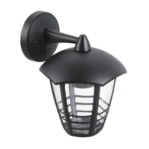 Aplica exterior Rabalux MARSEILLE E27 metal negru cu abajur plastic transparentstil traditional IP44 - 8617