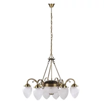 Candelabru Rabalux ANNABELLA E27 metal bronz cu abajur sticla albstil clasic IP20 - 8636