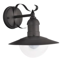 Aplica exterior Rabalux OSLO E27 metal negru cu abajur plastic transparentstil mediteran IP44 - 8680