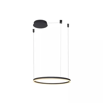 Pendul Azzardo Halo metal, negru, LED, 3000K, 42W, 3066lm - AZ-4968