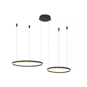 Pendul Azzardo Halo metal, negru, LED, 3000K-6000K, 60W, 6570lm - AZ-4978