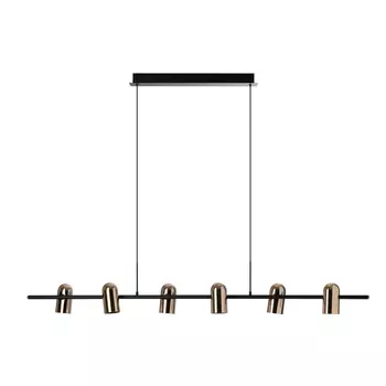 Pendul Azzardo VIVI metal, negru, auriu, GU10 - 5729