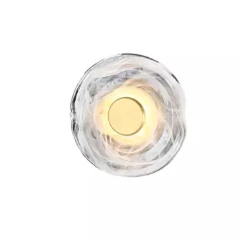 Plafoniera Azzardo NESTOR metal, sticla, alama, alb, LED, 3000K, 6W, 480lm - 5828