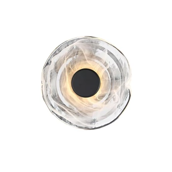 Plafoniera Azzardo NESTOR metal, sticla, negru, alb, LED, 3000K, 6W, 480lm - 5831