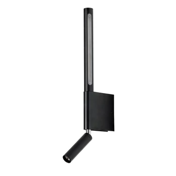 Aplica de perete Azzardo OLYMPIA metal, plastic, negru, LED, 5W + 3W, 3000K, 400 + 240Lm - AZ-5965