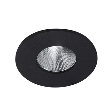Spot incastrabil Azzardo CLEAN metal, sticla, negru, transparent, LED, 7W, 3000-4000-6000K, 420Lm, IP44 - AZ-5986