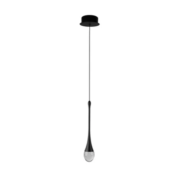 Pendul Azzardo DALMA metal, acril, negru, transparent, LED, 3000K, 4W, 320lm - 6005