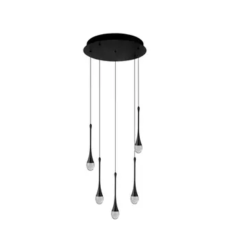 Pendul Azzardo DALMA metal, acril, negru, transparent, LED, 3000K, 20W, 1600lm - 6007