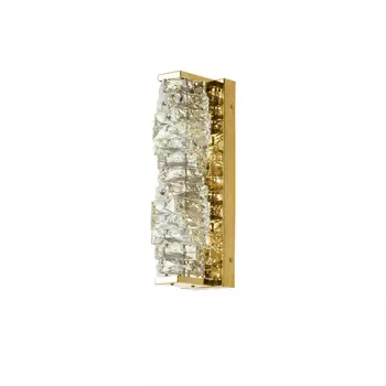 Aplica de perete Azzardo FLORENCE metal, cristal, auriu, transparent, LED, 4000K, 10W, 800lm - 6188
