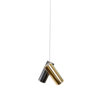 Pendul Azzardo JADE metal, acril, negru, crom, auriu, LED, 12W, 3000K, 960Lm - AZ-6212