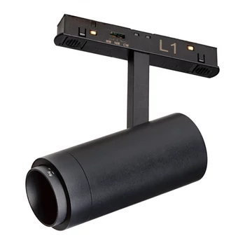 Sursa de lumina pentru sistem magnetic Alfa  2Line Azzardo  OPTICA metal, negru, LED, 12W, 3000-4000-6000K  - AZ-6256