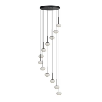 Pendul Azzardo SERENITY metal, sticla, negru, alb,LED, 84W, 3000K - AZ-6534