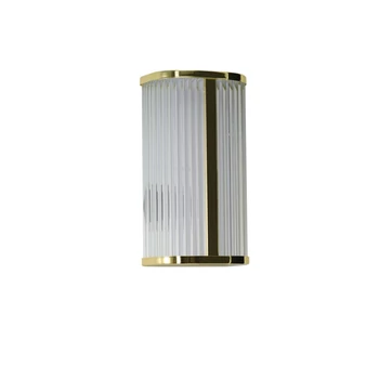 Aplica de perete Azzardo PANDORA metal, auriu, transparent, LED, 12W, 3000-4000-6000K, IP44 - AZ-6574