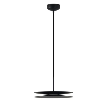 Pendul Azzardo DISC metal, negru, LED, 12W, 3000K - AZ-6578