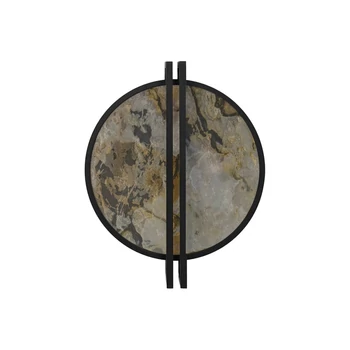 Aplica de perete Azzardo SATURN metal, piatra, negru, gri, LED, 30W, 3000K - AZ-6663