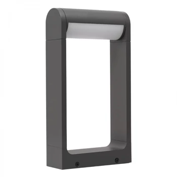 Lampadar exterior Azzardo FRAME metal, plastic, gri, alb, LED, 12W, 3000K, IP65 - AZ-6684