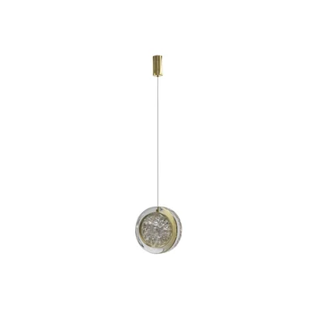 Pendul Azzardo EUFORIA metal, sticla, auriu, transparent, LED, 6W, 3000K, 450Lm - AZ-6735
