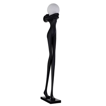 Lampa decor Azzardo HESTIA metal, plastic, sticla, negru, alb, E27 - AZ-6787