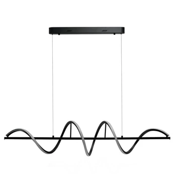 Pendul Azzardo MEMPHIS metal, acril, negru, alb, LED, 55W, 2800K, 2580Lm - AZ-6815