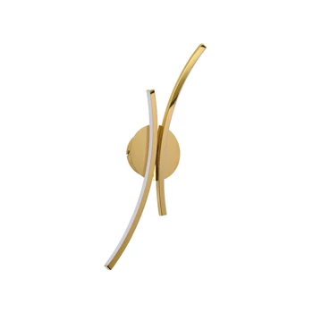 Aplica de perete Azzardo SHIRO metal, acril, auriu, LED, 16W, 2800K, 390Lm - AZ-6822