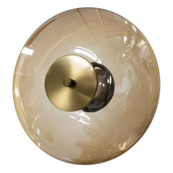 Aplica de perete Azzardo ANDORA metal, sticla, chihlimbar, auriu, LED, 8W, 3000K, 450Lm - AZ-6888