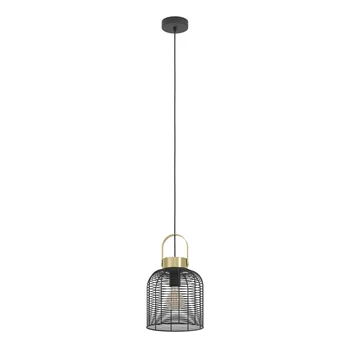 Pendul Eglo ROUNDHAM metal, negru, cupru, E27 - 43963