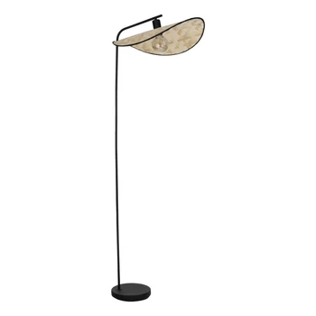 Lampadar Eglo MARYWELL metal, lemn, negru, maro, E27 - 44047