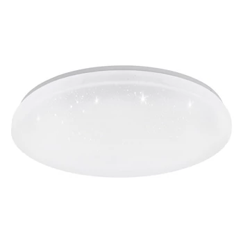 Plafoniera Eglo TOTARI-Z, LED integrat inclus, IP20, baza din otel alb, abajur plastic cu efect cristal alb | Eglo-900002