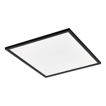 Plafoniera Eglo SALOBRENA-Z, LED integrat inclus, IP20, baza din aluminiu negru, abajur plastic alb | Eglo-900052