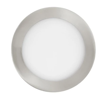 Spot incastrabil Eglo FUEVA-Z, LED integrat inclus, IP20-44, baza din otel nichel satinat, abajur plastic alb | Eglo-900113