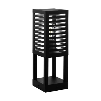 Stalp exterior Eglo ALAMONTE 3, dulie E27, nu contine becul, IP44, baza din aluminiu-otel negru | Eglo-900138