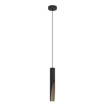 Pendul Eglo BARBOTTO metal, negru, maro, GU10, 4,5W - 900874