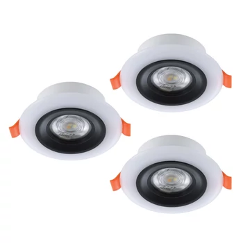 Spot incastrabil de baie Eglo CALONGE RGB plastic, alb, LED, 11,4W, 2700K-6500K, 3x 520 Lm, IP44 - 901118