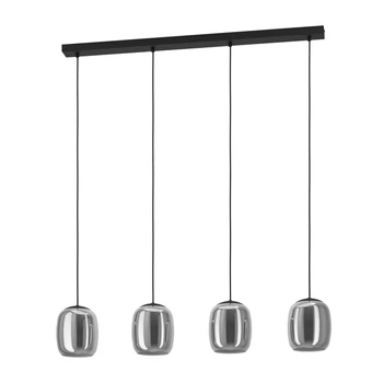 Pendul Eglo CIAMPINO metal, sticla, negru, gri, E27 - 901193