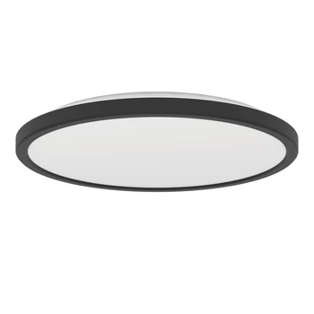 Plafoniera de baie Eglo ROVITO metal, plastic, negru, alb, LED, 13,9W, 2700K- 4000K-6500K, 1750 Lm, IP 44 - 901438