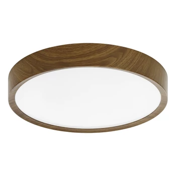 Plafoniera Eglo MUSURITA, LED integrat inclus, IP20, baza din metal-plastic lemn natur, abajur plastic alb | Eglo-98602