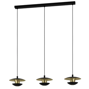 Pendul Eglo NUVANO, dulie GU10-LED, contine becul, IP20, baza din otel negru-auriu | Eglo-99663
