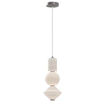 Pendul Elstead metal, sticla, nichel, alb, LED, 20W, 3000K, 1060 Lm - ELS-ALM-BIJOU-P3-PN