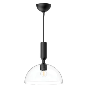 Pendul Elstead metal, sticla, negru, transparent, E27 - ELS-ALM-JUDE-P-MB-CL