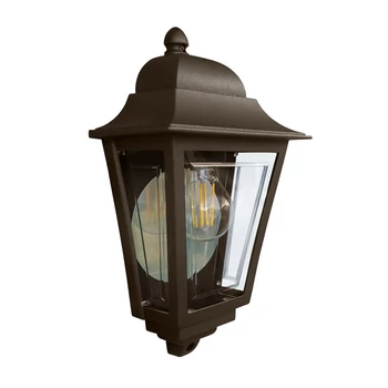 Aplica exterior Elstead DECO LANE metal sticla bronz transparent E27 IP44 - DECO-LANE7-BRONZE