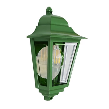 Aplica exterior Elstead DECO LANE metal sticla verde transparent E27 IP44 - DECO-LANE7-GREEN