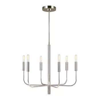 Candelabru Elstead BRIANNA metal, nichel, E14 - FE-BRIANNA6-PN