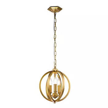 Pendul Elstead CORINNE metal, alama, E14 - FE-CORINNE-3P-S-BB