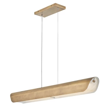 Pendul Elstead metal, sticla, alama, transparent, LED, 43W, 3000K, 2150 Lm - ELS-HK-ARCO-LED-LP-117-HB