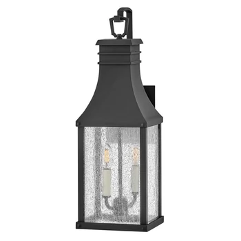 Aplica exterior Elstead BEACON HILL metal sticla negru transparent E14 IP44 - HK-BEACON-HILL-M-MB