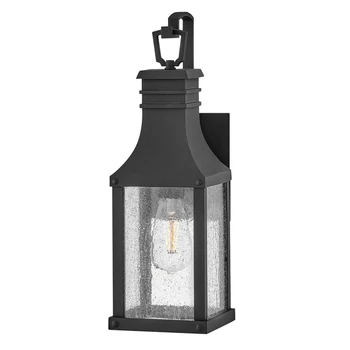 Aplica exterior Elstead BEACON HILL metal sticla negru transparent E27 IP44 - HK-BEACON-HILL-S-MB