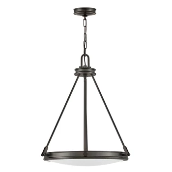 Pendul Elstead metal, sticla, negru, alb, E14 - ELS-HK-COLLIER-P-BX