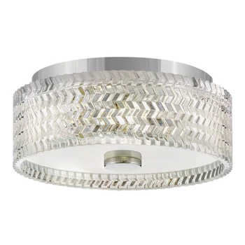 Plafoniera Elstead metal, sticla, crom, transparent, E27 - ELS-HK-ELLE-F-S-CM